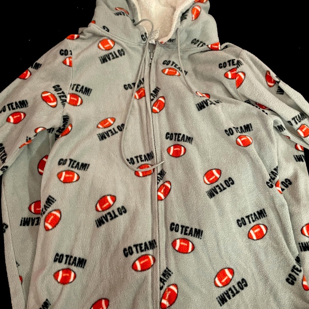 Go team fleece one piece pajama